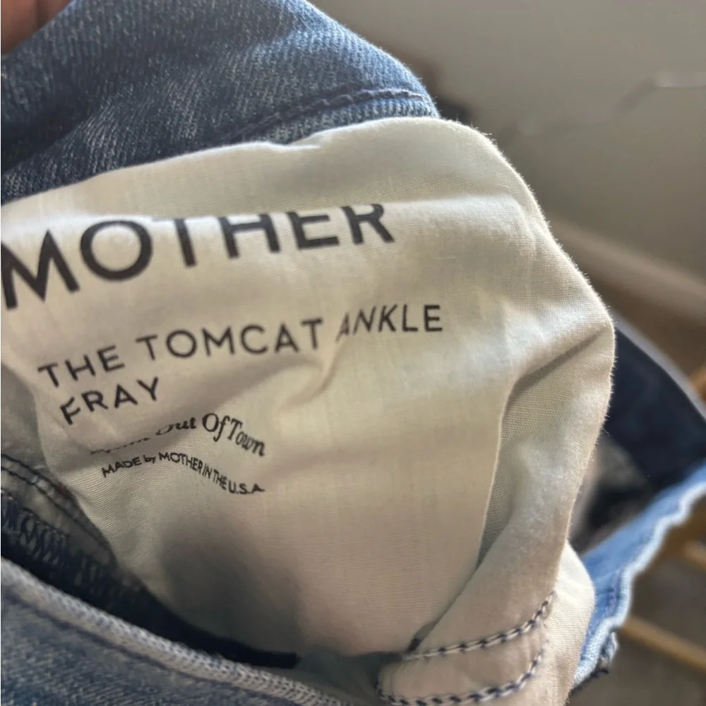 MOTHER women’s Classic Blue Straight Jeans - Picture 5 of 5